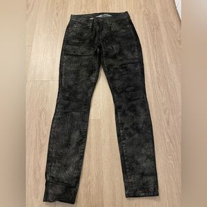 Seven for mankind velvet jeans with a metallic shimmer